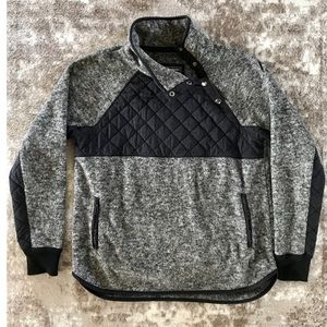 Asymmetrical Snap-Up Fleece